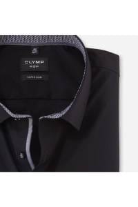 OLYMP No. Six Super Slim Hemd schwarz, Einfarbig
