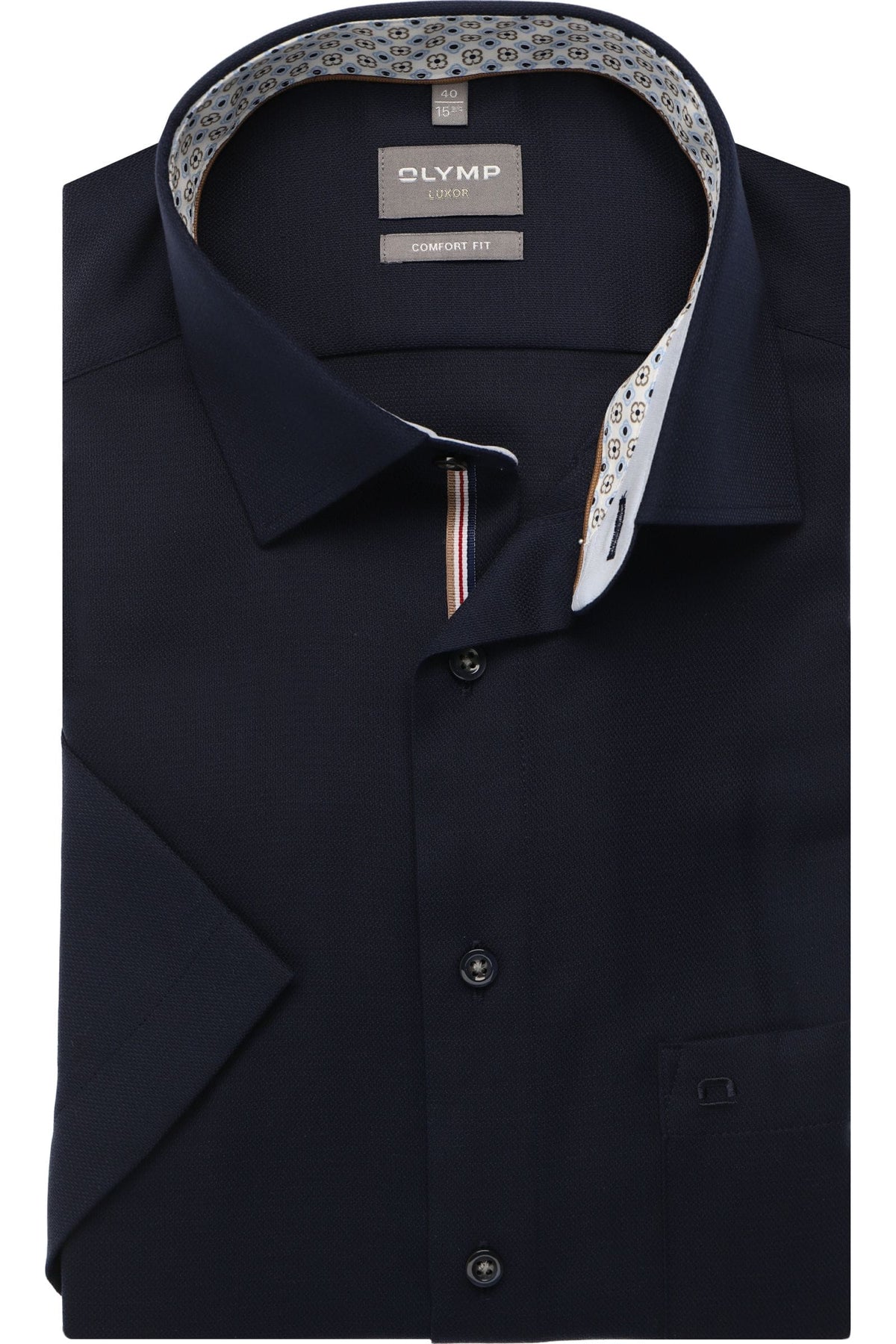 OLYMP Luxor Comfort Fit Hemd marine, Faux-uni