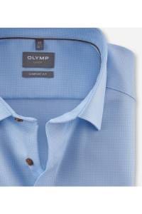 OLYMP Luxor Comfort Fit Hemd bleu, Faux-uni