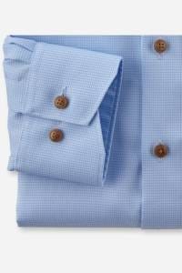 OLYMP Luxor Comfort Fit Hemd bleu, Faux-uni