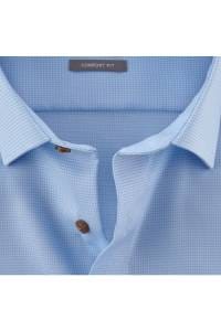 OLYMP Luxor Comfort Fit Hemd bleu, Faux-uni