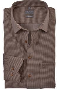 OLYMP Luxor Comfort Fit Hemd braun, Faux-uni
