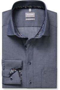 OLYMP Luxor Comfort Fit Hemd marine, Faux-uni