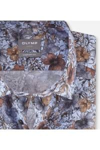 OLYMP Luxor Comfort Fit Hemd bleu, Bedruckt