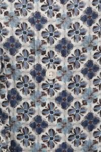 OLYMP Luxor Comfort Fit Hemd bleu, Bedruckt
