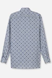 OLYMP Luxor Comfort Fit Hemd bleu, Bedruckt