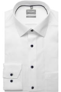 OLYMP Luxor Comfort Fit Hemd weiss, Faux-uni