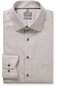 OLYMP Luxor Comfort Fit Hemd braun, Faux-uni
