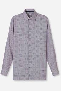 OLYMP Luxor Comfort Fit Hemd aubergine, Bedruckt