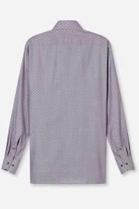 OLYMP Luxor Comfort Fit Hemd aubergine, Bedruckt