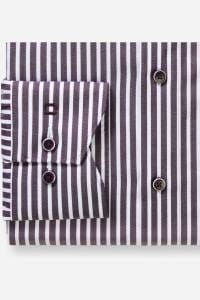 OLYMP Luxor Comfort Fit Hemd aubergine, Gestreift