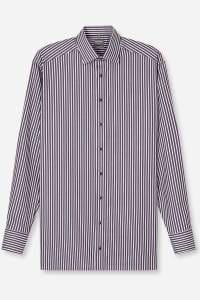 OLYMP Luxor Comfort Fit Hemd aubergine, Gestreift