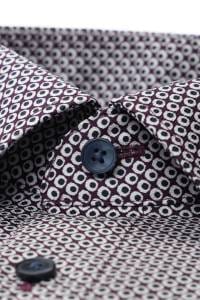 OLYMP Luxor Comfort Fit Hemd violett, Bedruckt