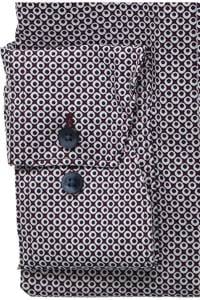 OLYMP Luxor Comfort Fit Hemd violett, Bedruckt