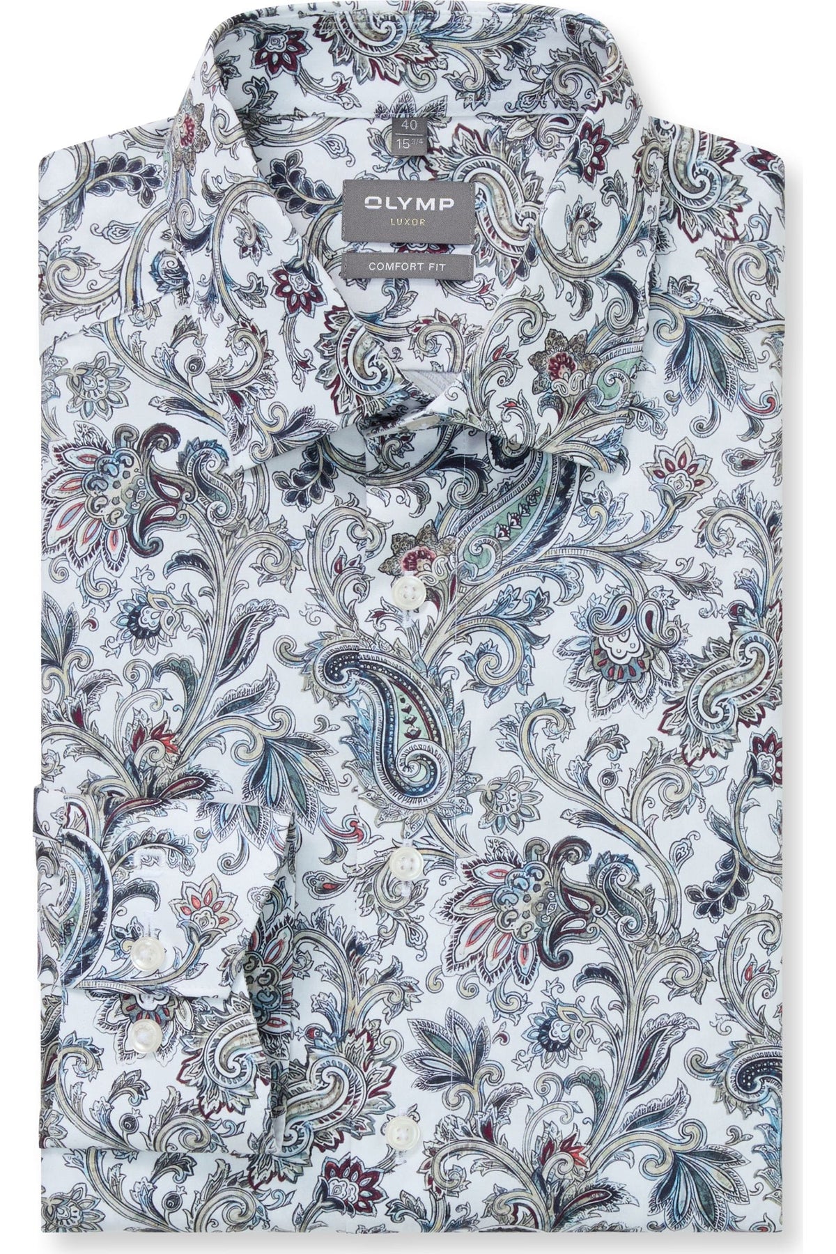 OLYMP Luxor Comfort Fit Hemd mehrfarbig, Paisley
