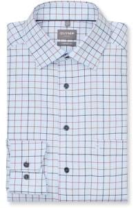OLYMP Luxor Comfort Fit Hemd blau, Kariert