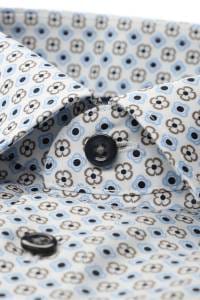 OLYMP Luxor Comfort Fit Hemd weiss, Bedruckt