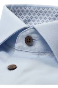 OLYMP Luxor Comfort Fit Hemd bleu, Faux-uni