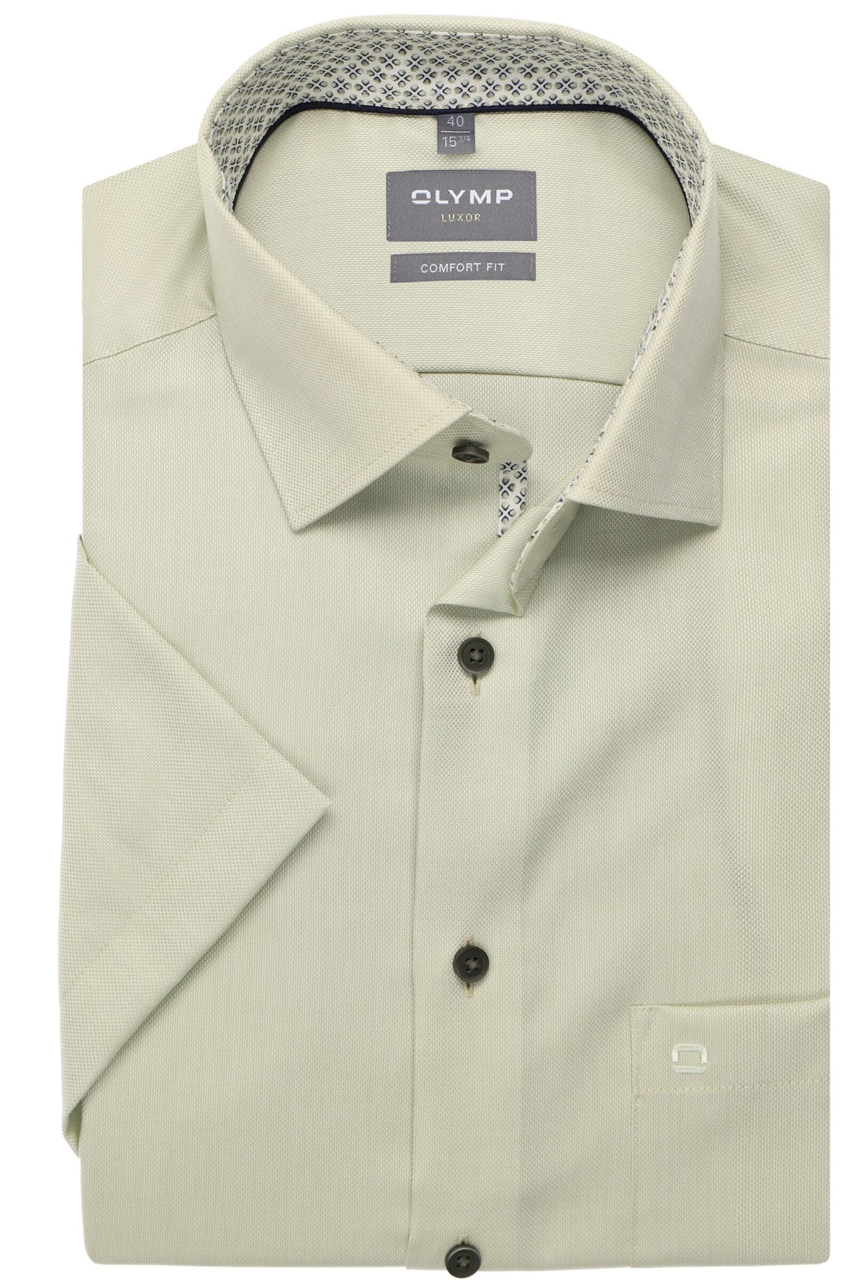 OLYMP Luxor Comfort Fit Hemd hellgrün, Faux-uni