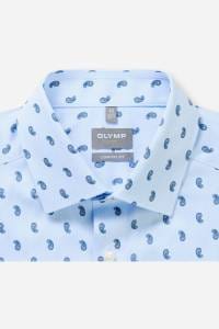 OLYMP Luxor Comfort Fit Hemd bleu, Bedruckt