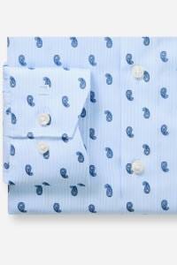 OLYMP Luxor Comfort Fit Hemd bleu, Bedruckt