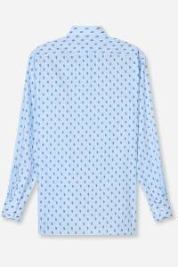 OLYMP Luxor Comfort Fit Hemd bleu, Bedruckt
