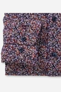 OLYMP Luxor Comfort Fit Hemd pflaume, Bedruckt