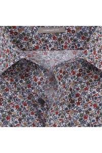 OLYMP Luxor Comfort Fit Hemd ziegelrot, Blumen