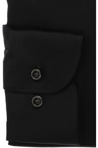 OLYMP Luxor Comfort Fit Hemd schwarz, Einfarbig