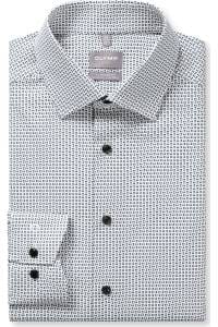 OLYMP Luxor Performance Climate Control Comfort Fit Hemd weiss, Bedruckt