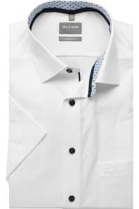 OLYMP Luxor Comfort Fit Hemd weiss, Einfarbig