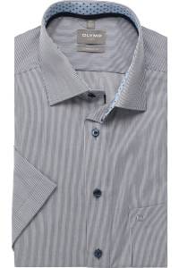 OLYMP Luxor Comfort Fit Hemd marine, Gestreift