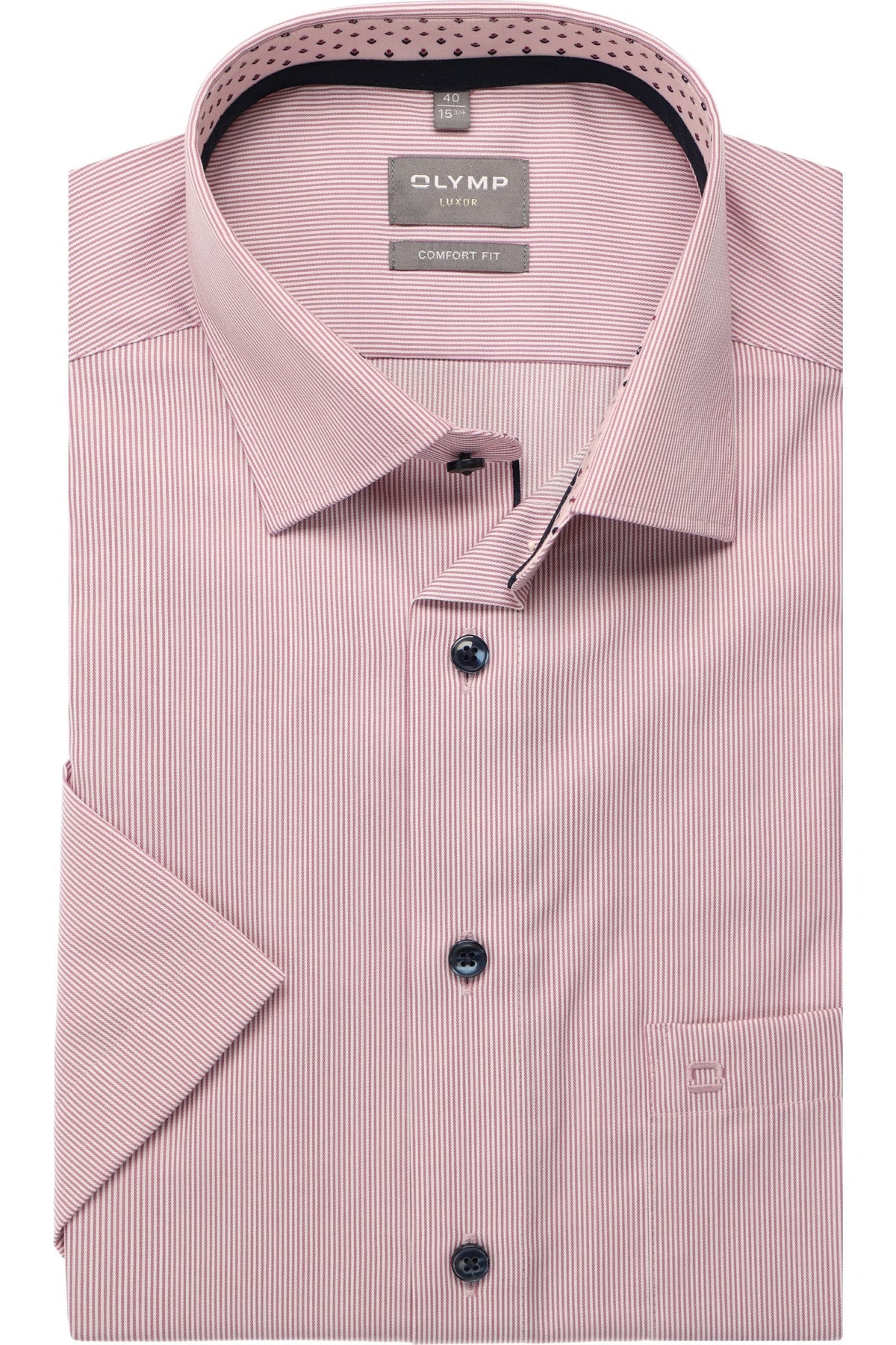 OLYMP Luxor Comfort Fit Hemd violett, Einfarbig