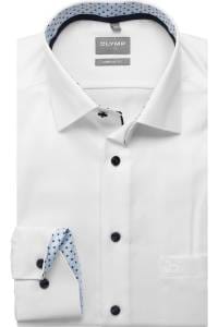 OLYMP Luxor Comfort Fit Hemd weiss, Einfarbig
