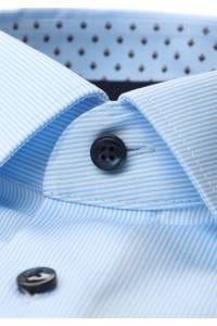 OLYMP Luxor Comfort Fit Hemd blau, Gestreift