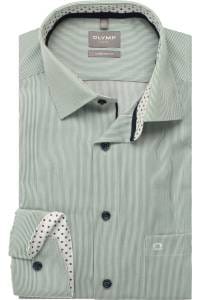 OLYMP Luxor Comfort Fit Hemd grün, Gestreift