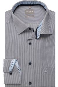 OLYMP Luxor Comfort Fit Hemd marine, Gestreift