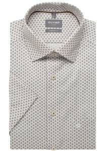 OLYMP Luxor Comfort Fit Hemd natur, Bedruckt