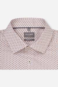 OLYMP Luxor Comfort Fit Hemd mandarin, Bedruckt
