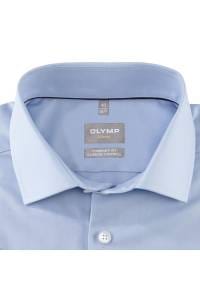 OLYMP Luxor Performance Climate Control Comfort Fit Hemd bleu, Einfarbig