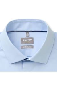 OLYMP Luxor Performance Climate Control Comfort Fit Hemd bleu, Einfarbig