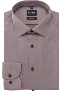 OLYMP Luxor Performance Climate Control Comfort Fit Hemd chianti, Einfarbig