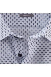 OLYMP Luxor Comfort Fit Hemd weiss, Bedruckt