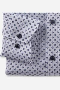 OLYMP Luxor Comfort Fit Hemd weiss, Bedruckt