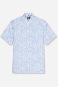 OLYMP Luxor Comfort Fit Hemd blau, Bedruckt