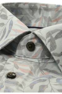 OLYMP Luxor Comfort Fit Hemd oliv, Bedruckt