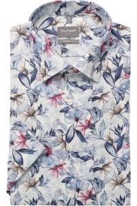 OLYMP Luxor Comfort Fit Hemd marine, Bedruckt