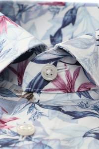OLYMP Luxor Comfort Fit Hemd marine, Bedruckt