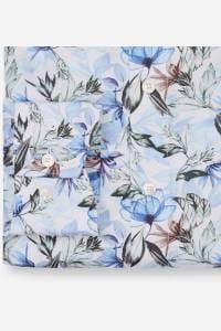 OLYMP Luxor Comfort Fit Hemd bleu, Bedruckt