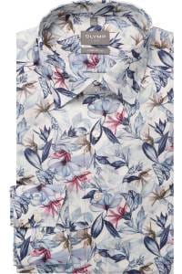 OLYMP Luxor Comfort Fit Hemd marine, Bedruckt